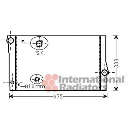 Foto Radiatore, Raffreddamento motore VAN WEZEL 06002355