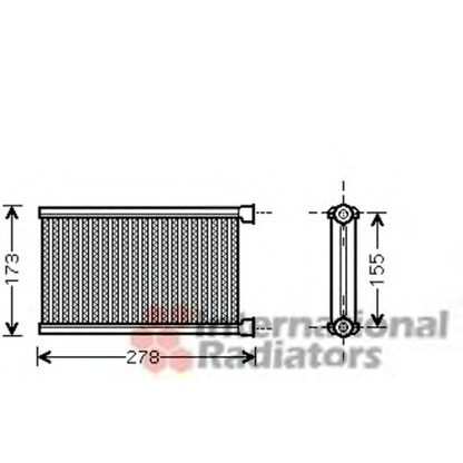 Photo Heat Exchanger, interior heating VAN WEZEL 06006344