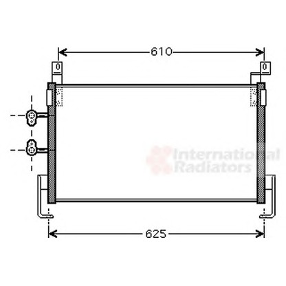 Photo Condenser, air conditioning VAN WEZEL 07005095