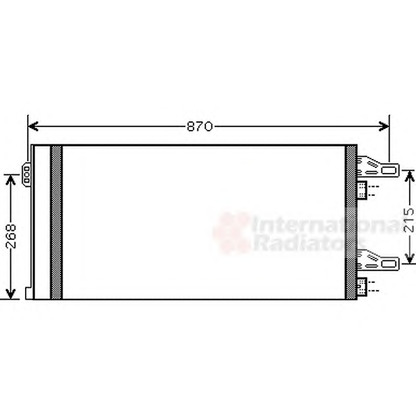 Photo Condenser, air conditioning VAN WEZEL 09005246