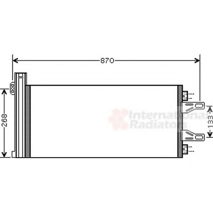 Foto Condensatore, Climatizzatore VAN WEZEL 09005248