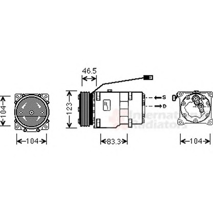 Foto Compressore, Climatizzatore VAN WEZEL 0900K257