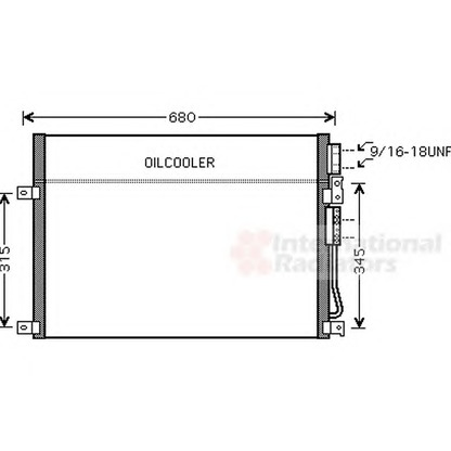 Photo Condenser, air conditioning VAN WEZEL 21005045