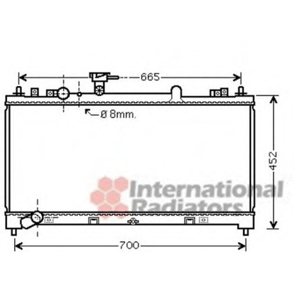 Foto Radiador, refrigeración del motor VAN WEZEL 27002218