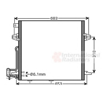 Photo Condenser, air conditioning VAN WEZEL 30005406