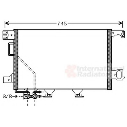 Foto Condensador, aire acondicionado VAN WEZEL 30005435