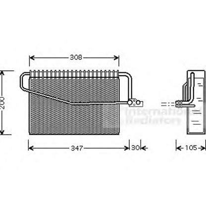 Foto Evaporador, aire acondicionado VAN WEZEL 3000V455