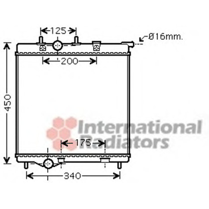 Foto Radiador, refrigeración del motor VAN WEZEL 40002298