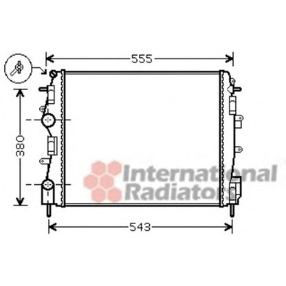 Foto Radiatore, Raffreddamento motore VAN WEZEL 43002399