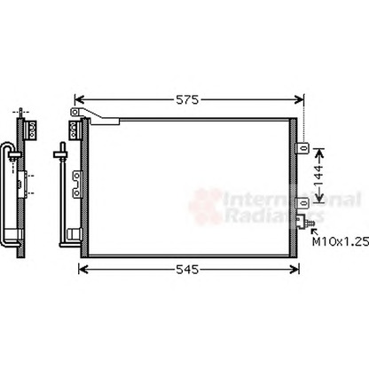 Photo Condenser, air conditioning VAN WEZEL 43005395