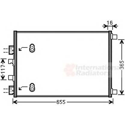 Photo Condenser, air conditioning VAN WEZEL 43005422