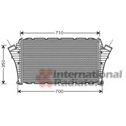 Photo Intercooler, échangeur VAN WEZEL 47004066