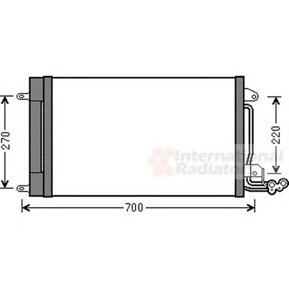 Photo Condenser, air conditioning VAN WEZEL 49005038