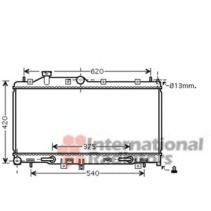 Foto Radiatore, Raffreddamento motore VAN WEZEL 51002068