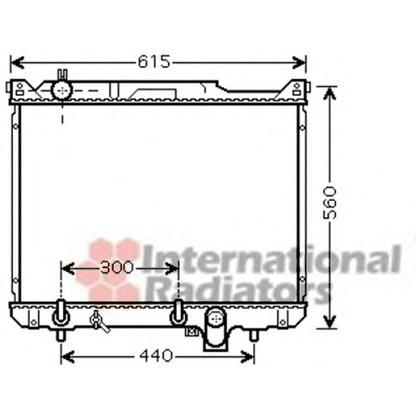 Photo Radiator, engine cooling VAN WEZEL 52002097