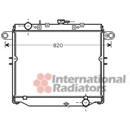 Photo Radiateur, refroidissement du moteur VAN WEZEL 53002477