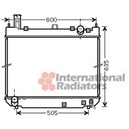 Photo Radiator, engine cooling VAN WEZEL 53002488