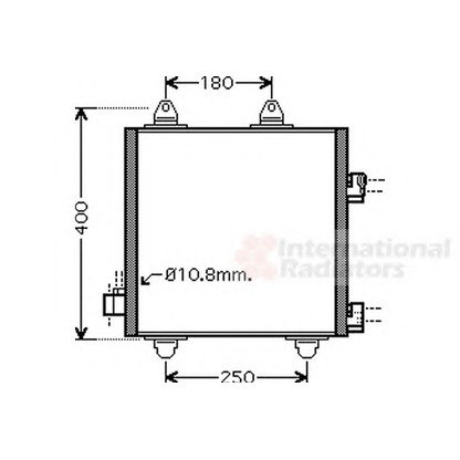 Foto Condensatore, Climatizzatore VAN WEZEL 53005414