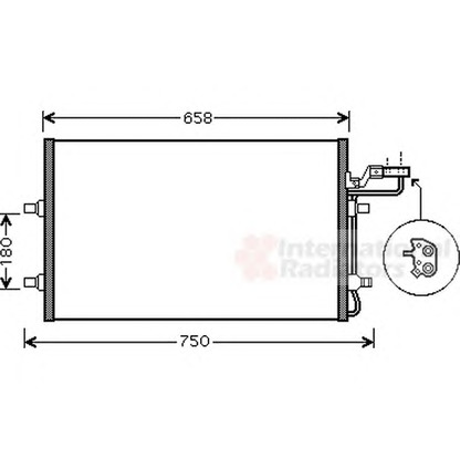 Foto Condensador, aire acondicionado VAN WEZEL 59005140