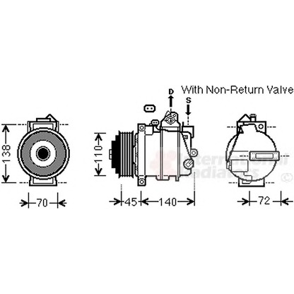 Foto Compressore, Climatizzatore VAN WEZEL 3000K568