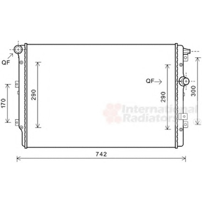 Foto Radiador, refrigeración del motor VAN WEZEL 58002362