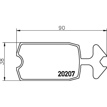 Фото Комплект тормозных колодок, дисковый тормоз TEXTAR 2020709