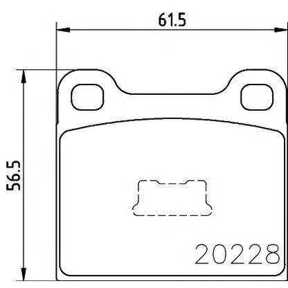 Photo Brake Pad Set, disc brake TEXTAR 2022803