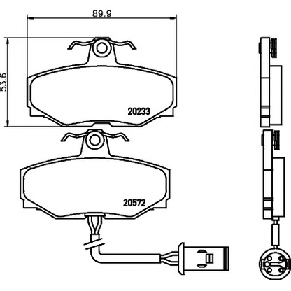 Photo Brake Pad Set, disc brake TEXTAR 2023301