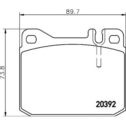 Photo Brake Pad Set, disc brake TEXTAR 2039204