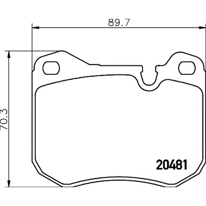 Photo Kit de plaquettes de frein, frein à disque TEXTAR 2048102