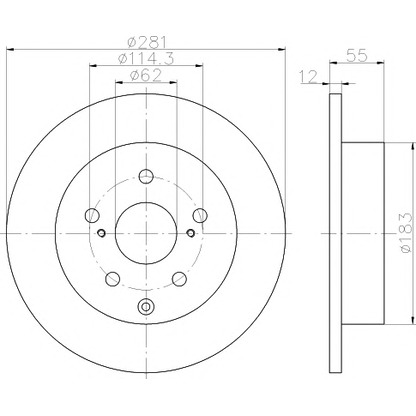 Photo Brake Disc TEXTAR 92162103