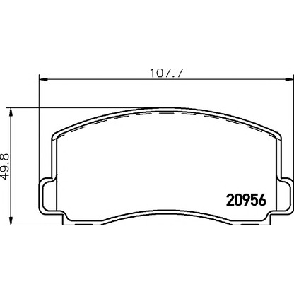 Photo Brake Pad Set, disc brake TEXTAR 2095602