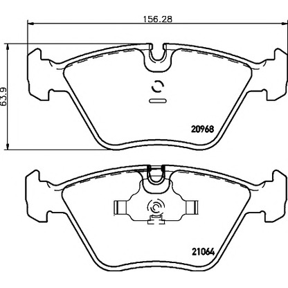 Photo Brake Pad Set, disc brake TEXTAR 2096801