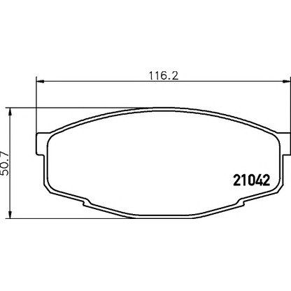 Photo Brake Pad Set, disc brake TEXTAR 2104202