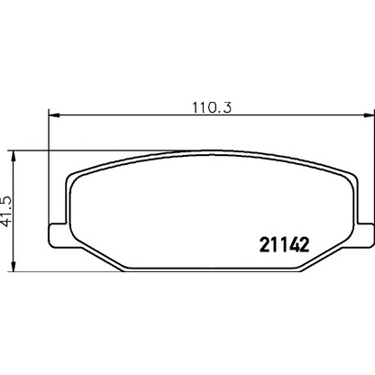 Photo Brake Pad Set, disc brake TEXTAR 2114202