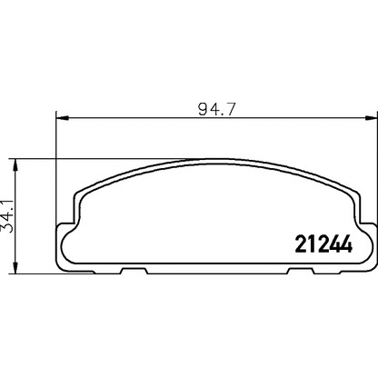 Photo Brake Pad Set, disc brake TEXTAR 2124402