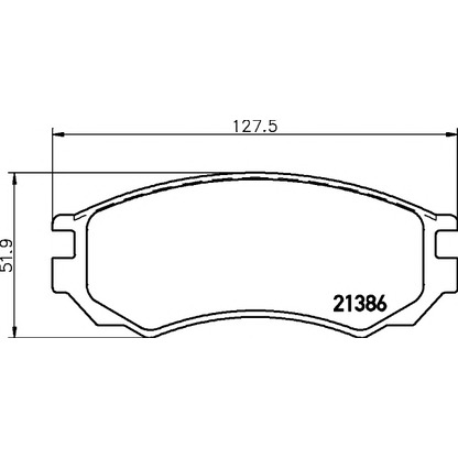 Photo Brake Pad Set, disc brake TEXTAR 2138603