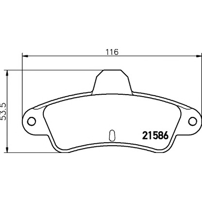 Photo Brake Pad Set, disc brake TEXTAR 2158601