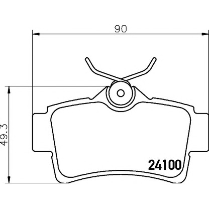 Photo Brake Pad Set, disc brake TEXTAR 2410001