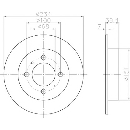 Photo Brake Disc TEXTAR 92080000