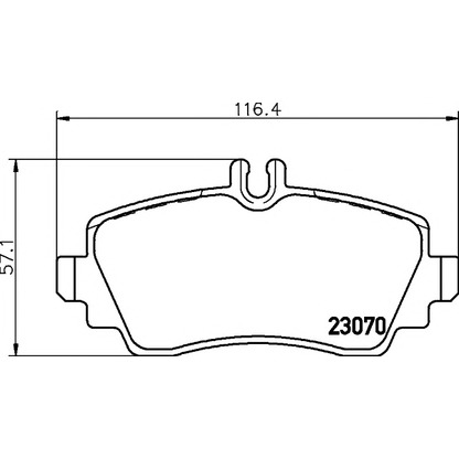 Photo Brake Pad Set, disc brake TEXTAR 2307003