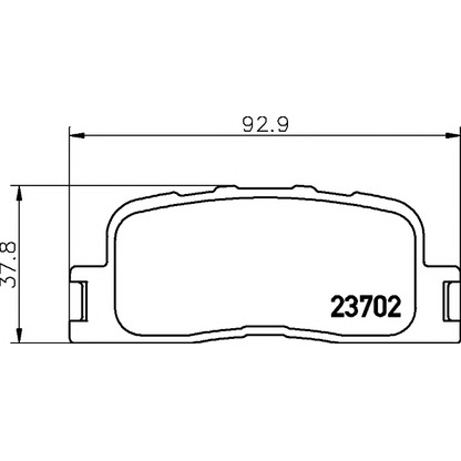 Photo Brake Pad Set, disc brake TEXTAR 2370204