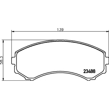 Photo Brake Pad Set, disc brake TEXTAR 2348801