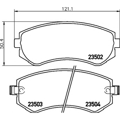 Photo Brake Pad Set, disc brake TEXTAR 2350201