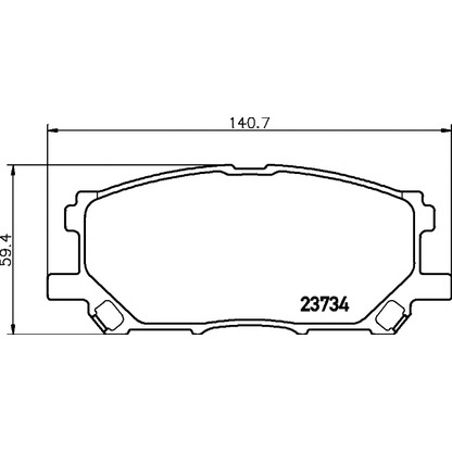 Photo Brake Pad Set, disc brake TEXTAR 2373401