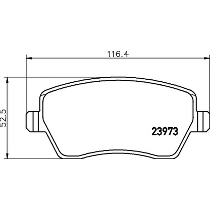 Photo Brake Pad Set, disc brake TEXTAR 2397301