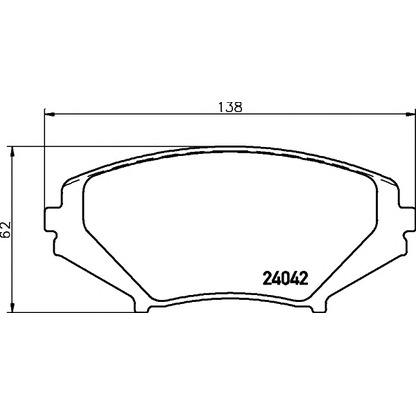 Photo Brake Pad Set, disc brake TEXTAR 2404201