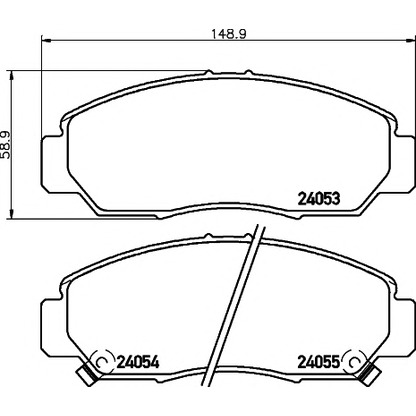 Photo Brake Pad Set, disc brake TEXTAR 2405301