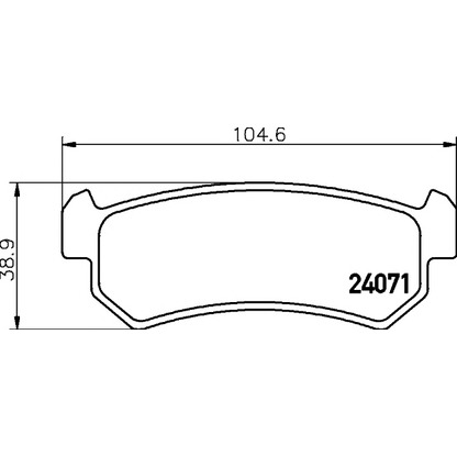 Photo Brake Pad Set, disc brake TEXTAR 2407101