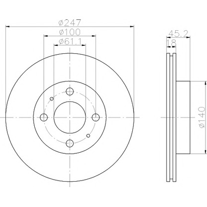 Photo Brake Disc TEXTAR 92091000